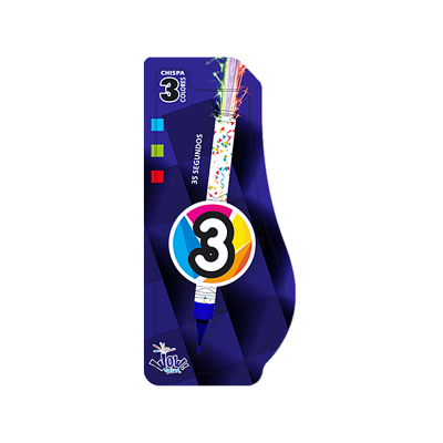 VELA N. 3 LUMINOSA BLISTER WOW
