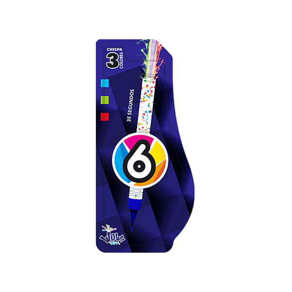 VELA N. 6 LUMINOSA BLISTER WOW