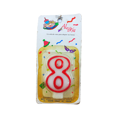 VELITAS ALEGRIA NO 8 ROJO 24PZ