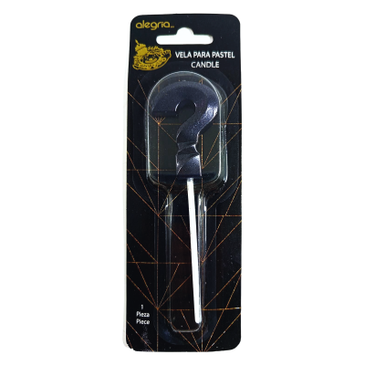VELA PALILLO NEGRO 5CM INTERROGACION CND001165