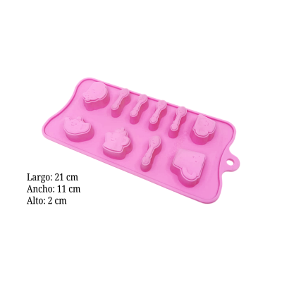 MOLDE SILICON BROWN JGO TE 1OCAV 5-5326