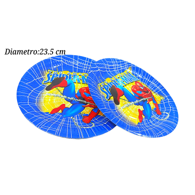 PLATO SPIDERMAN 23CM 101218 6PZ