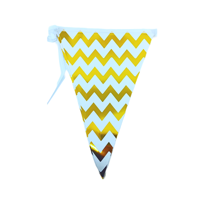 BANDERIN PAPEL ZIGZAG DORADO PPR000314