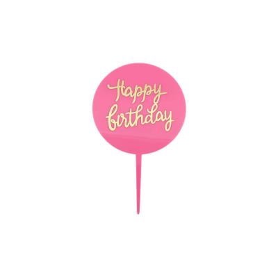 DECO ACRIL HAPPY BIRTHDAY DORADO ROSA CTP000839