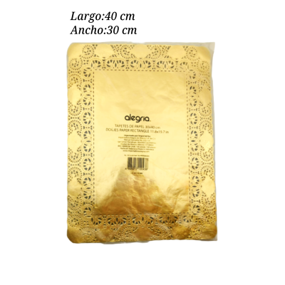 BLONDA REC 30X40 DORADA PPR000580 100PZ