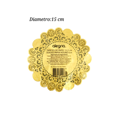 BLONDA RED 15CM DORADA PPR000570 100PZ