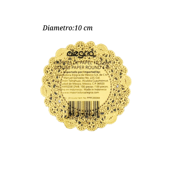 BLONDA RED 10CM DORADA PPR000568 100PZ