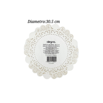 BLONDA RED 30.5CM BLANCA PPR000539 100PZ