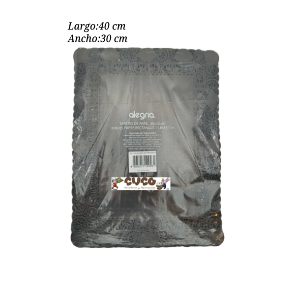 BLONDA REC 30X40 NEGRO PPR000563 100PZ