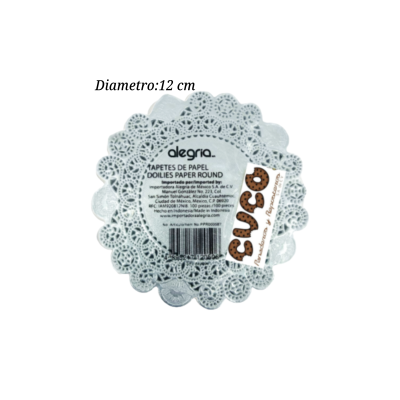 BLONDA RED 12CM PLATA PPR000586 100PZ