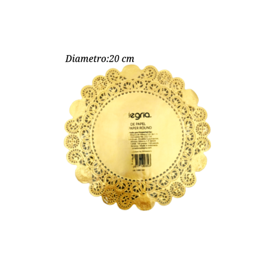 BLONDA RED 20CM DORADA PPR000571 100PZ