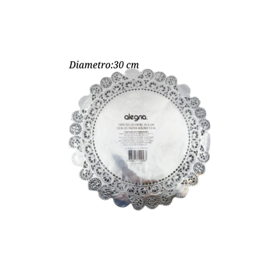 BLONDA RED 30CM PLATA PPR000590 100PZ