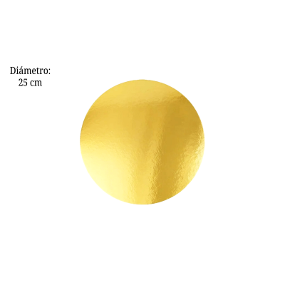 BASE REDONDA DORADA 25CM COT000517