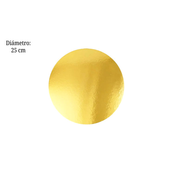 BASE REDONDA DORADA 25CM COT000517