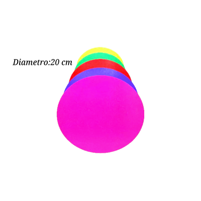 BASE CARTON REDON 20CM AMARILLO Y ROJO 5 PZ COT000727