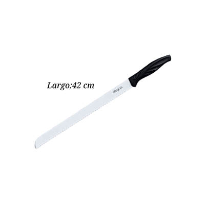 CUCHILLO P/PAN BLANCO MGO NEGRO 42CM 4-2645