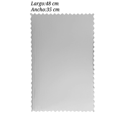 BASE PASTEL PLATA OND 48X35CM PQ10PZ COT000622