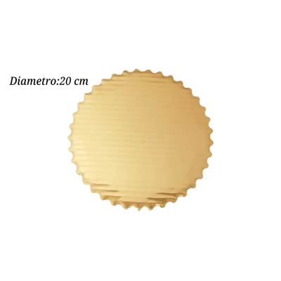 BASE PASTEL DORADA OND 20CM PQ10PZ COT000607