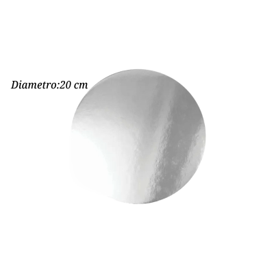 BASE REDONDA PLATA 20CM COT000522