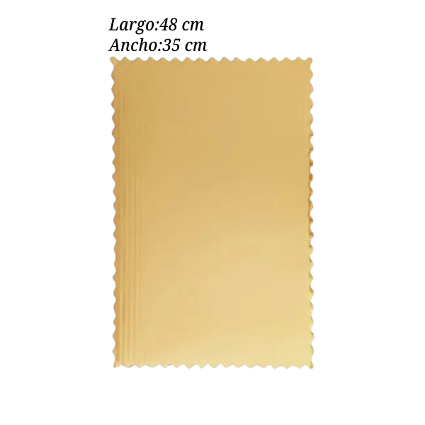 BASE PASTEL DORADA OND 48X35CM PQ10PZ COT000612