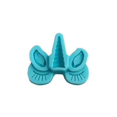 MOLDE SILI UNICORNIO PESTANA CUERNO OREJA SIL001060