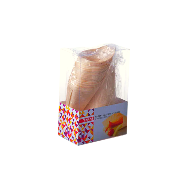 CONO DE MAD 12X5CM 100PZ 54-136