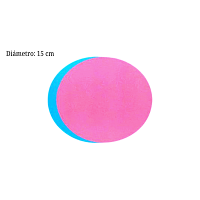 BASE ROSA Y AZUL 15CM ALEGRIA COT000585