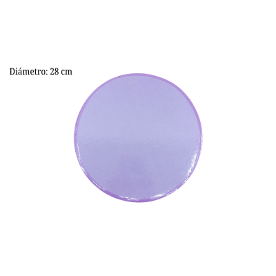 BASE MORADO PASTEL LISTON 28CM