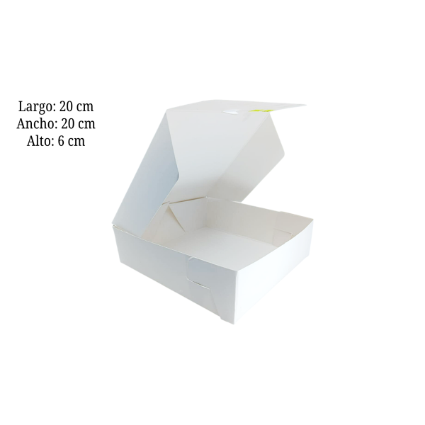 CAJA ARMABLE BLANCA C/VENTANA 20X20X6 CM