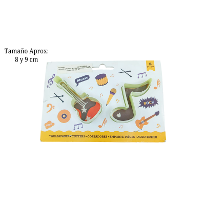 CORTADOR 2PZ NOTA MUSICAL-GUITARRA 1685629