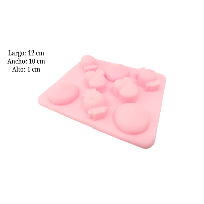 MOLDE SILI CEREZAS Y DULCES 8CAV 10X12CM CE-BCS-HX