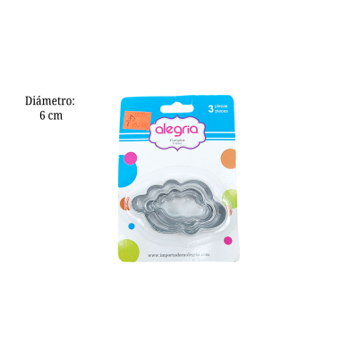 JGO CORTADOR METAL NUBE 4-2367 3 PZ