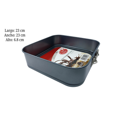 MOLDE DESMONTABLE CUADRADO 23X6.8CM 1-190