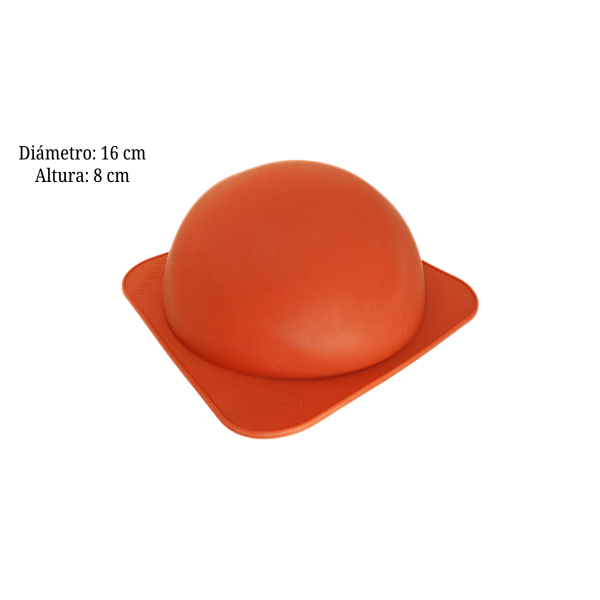 MOLDE SILI MEDIA ESFERA 18X18X8CM SIL001344