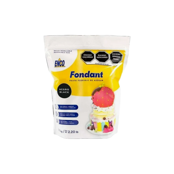 FONDANT NEGRO ENCO 1KG