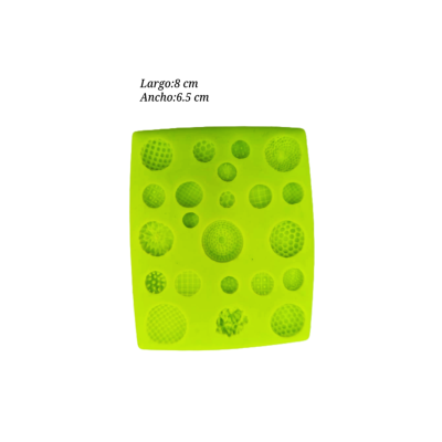 MOLDE SILICON PUSH LUNARES C/TEXTURA ALEGRIA (6818)