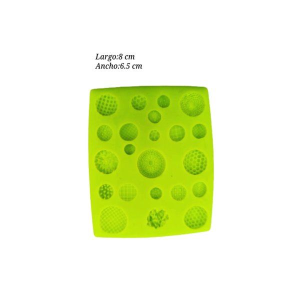 MOLDE SILICON PUSH LUNARES C/TEXTURA ALEGRIA (6818)