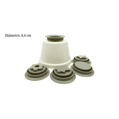 JGO MOLDE PLAST LISO GELATINA 8.4CM 5P TOL00000077