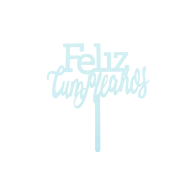 DECO ACRIL FELIZ CUMPLEAÑOS AZUL PASTEL CTP000776