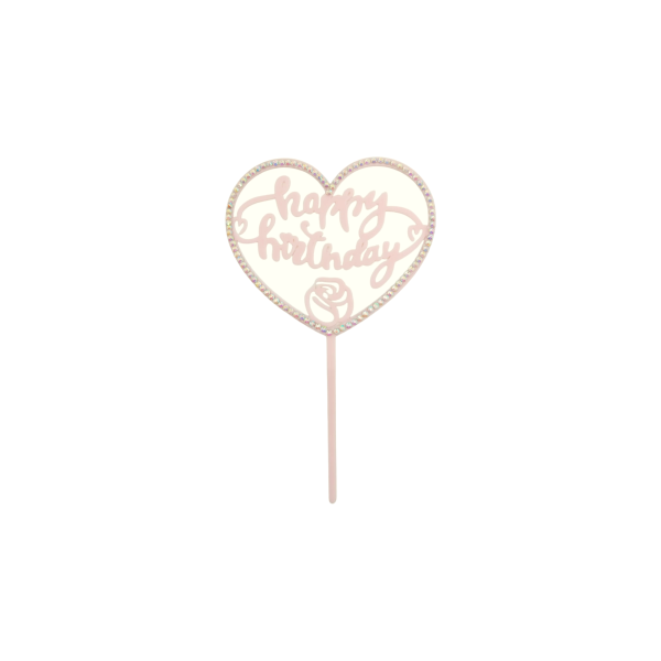 DECO ACRIL HAPPY BIRTHDAY ROSA CORAZON CTP000873