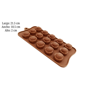 MOLDE SILI PARA CHOCO TORRE 15CAV SIL001315