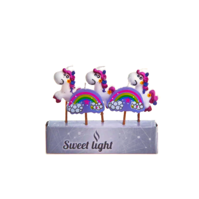 VELA SWEET LIGHT PICK CABALLITOS  5PZ SL-026