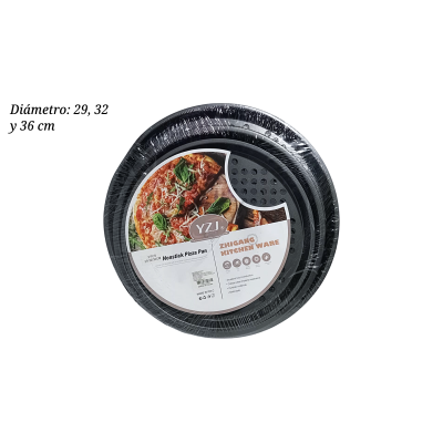 JUEGO DE CHAROLAS PARA PIZZA PER C/3PZ COL 1688071