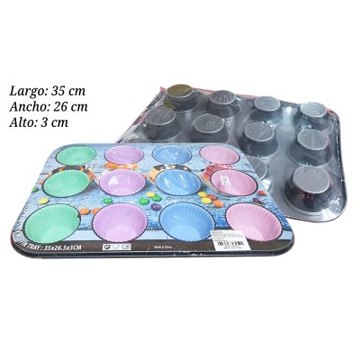 MOLDE P/MUFFIN C/12 CAV COL 1686152