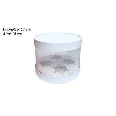 CAJA P/CUPCAKE 4CAV UEEN ACETATO YHZBDGH4 1 NIVEL REDONDO