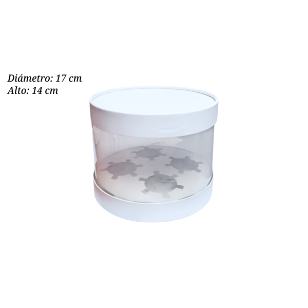 CAJA P/CUPCAKE 4CAV UEEN ACETATO YHZBDGH4 1 NIVEL REDONDO