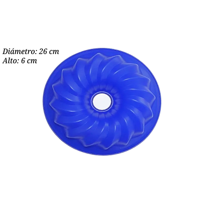 MOLDE SILICON ROSCA BUNDT 26X6CM SIL000635