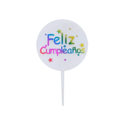 DECO ACRIL FELIZ CUMPLEAÑOS COLORES CTP000824