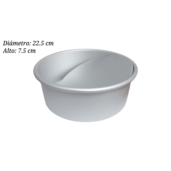 MOLDE ALUMINIO DESMONTABLE REDONDO 22.5X7.5CM PAN000145