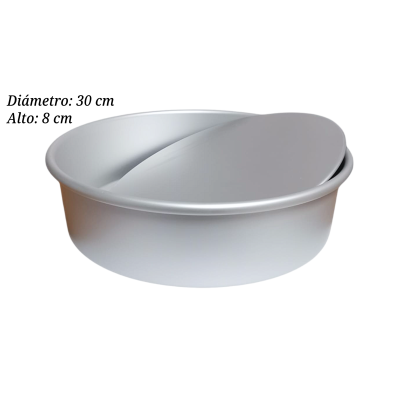 MOLDE ALUM DESMONTABLE REDONDO 30X8CM PAN000148